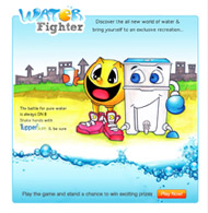Tupperware facebook Application Water Fighter Game