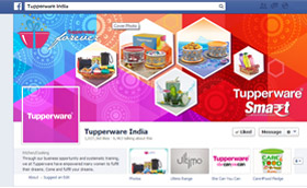 Tupperware India Smart Facebook Page