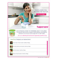 Tupperware facebook campaign care for food
